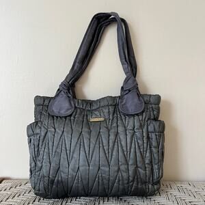 Timi & Leslie Marie Antoinette Diaper Baby Bag in Silver Gray